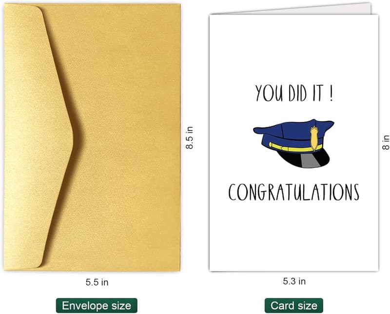 Police Graduation Card – Congratulations Officer Card