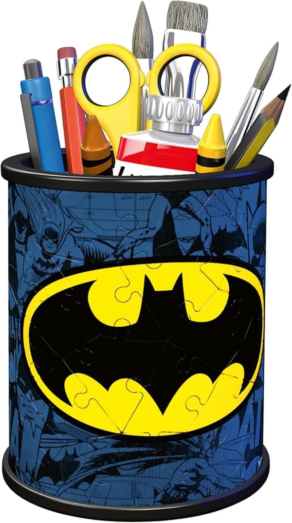 Batman 3D Puzzle Pencil Cup for Kids - Unique Fit Pieces