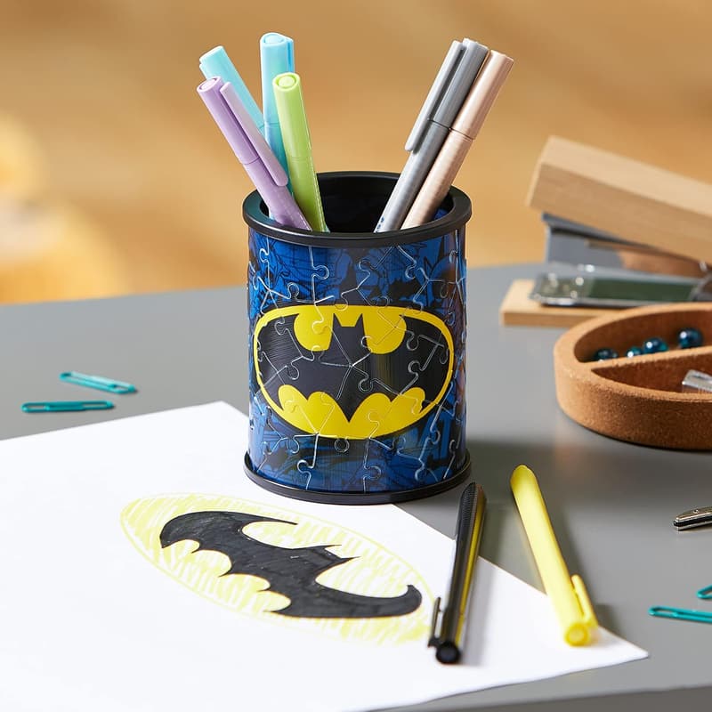 Batman 3D Puzzle Pencil Cup for Kids - Unique Fit Pieces