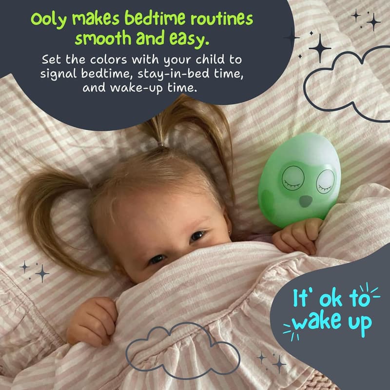 Toddler Owl Wake Clock | Safe Cord-Free Sleep Trainer