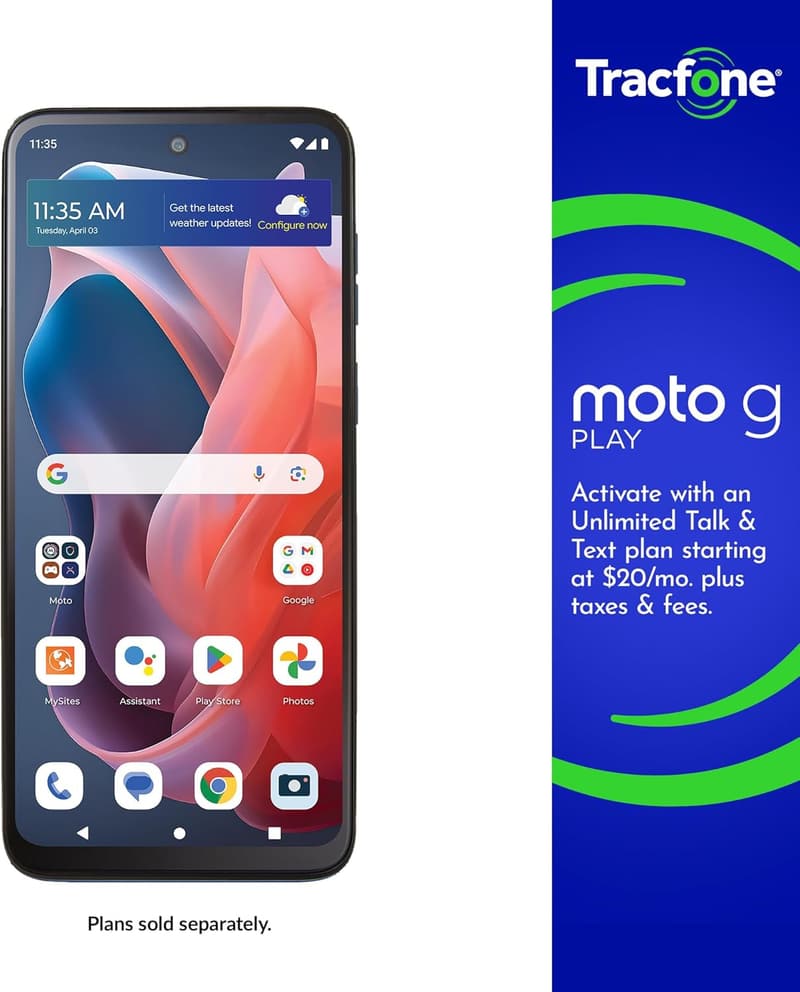 Motorola Moto g Play 2024 | 64GB | 5000mAh Battery | Sapphire Blue