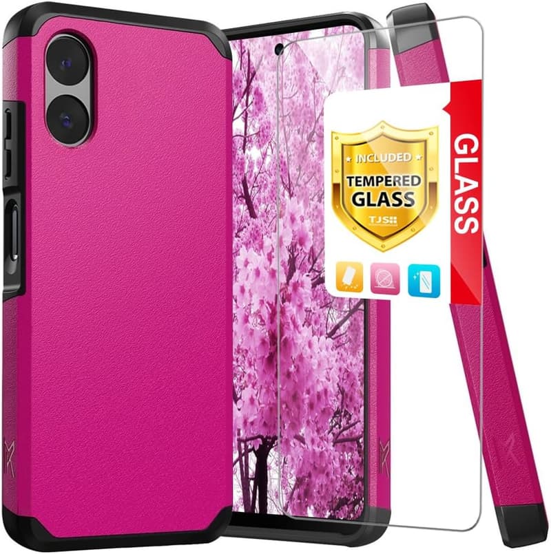 Motorola Moto G Play 4G Case with Tempered Glass Protector (Pink)