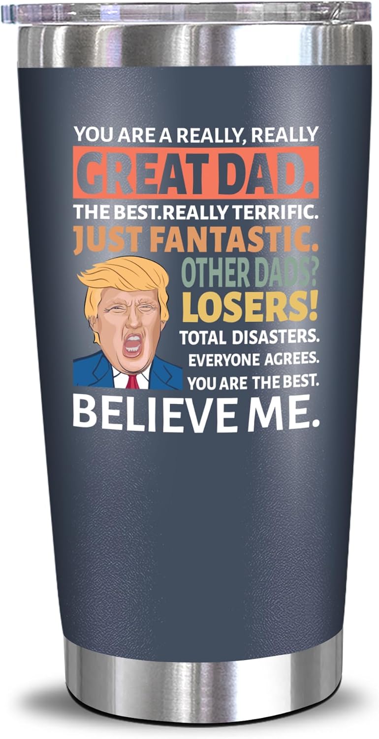 Funny 20 oz Navy Tumbler - Unique Father's Day Gift for Dad