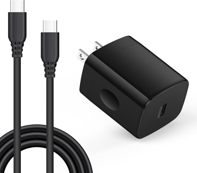 25W Fast Charger for Motorola Phones with USB-C Cable