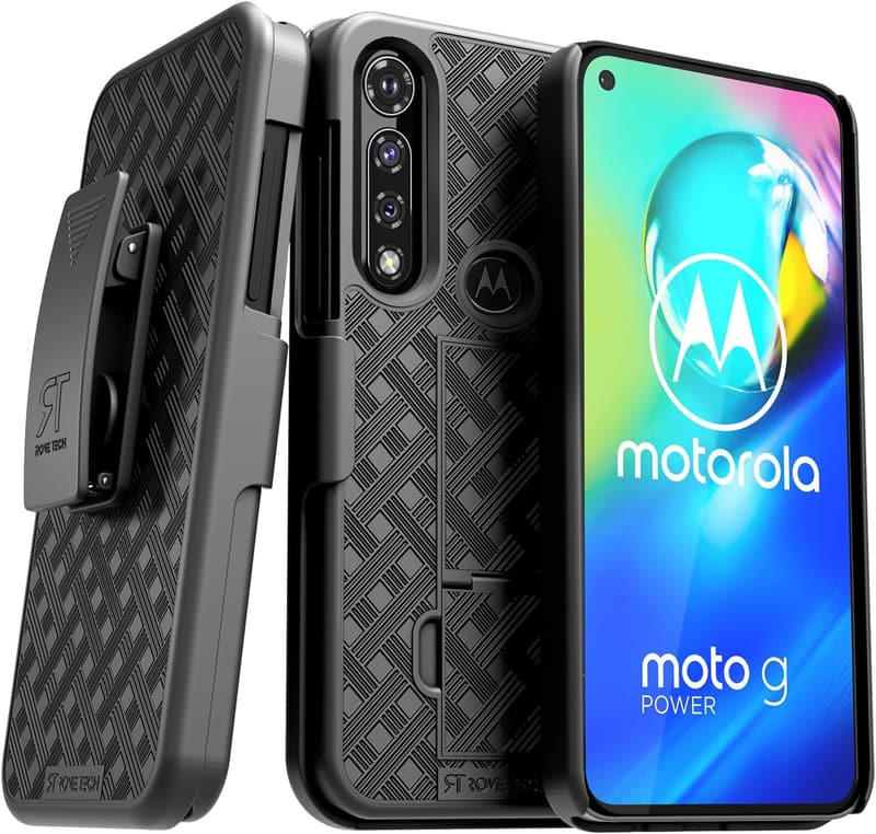 Motorola G Power (2020) Slim Case with Kickstand and Belt Clip