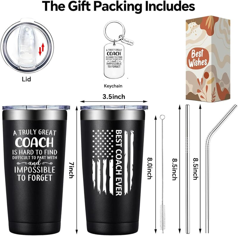 Coach Appreciation Tumbler - 20oz Gift for Men