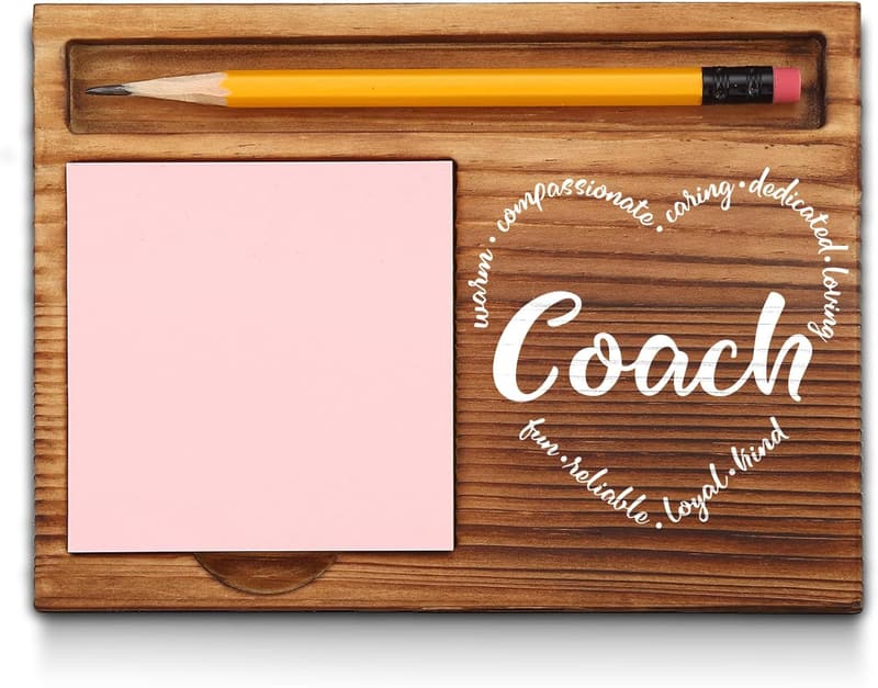 Coach Appreciation Sticky Note Holder for Office Decor