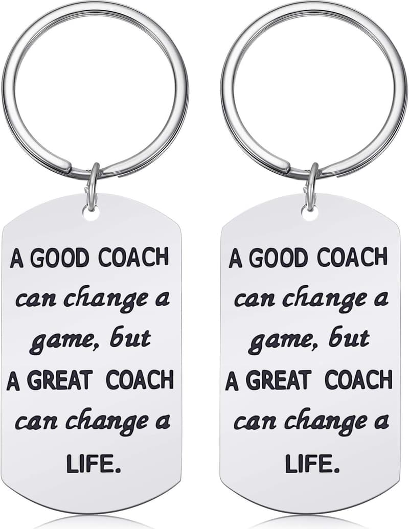 Coach Appreciation Keychain Set for Sports Teams