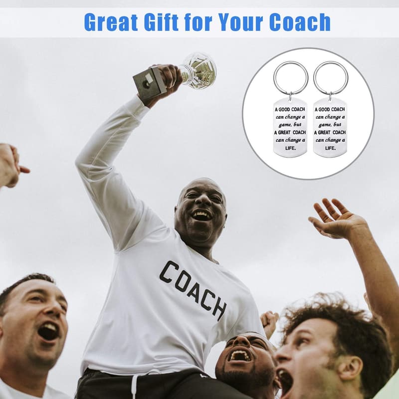 Coach Appreciation Keychain Set for Sports Teams
