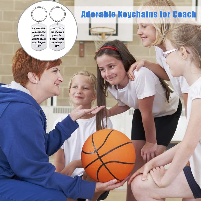 Coach Appreciation Keychain Set for Sports Teams