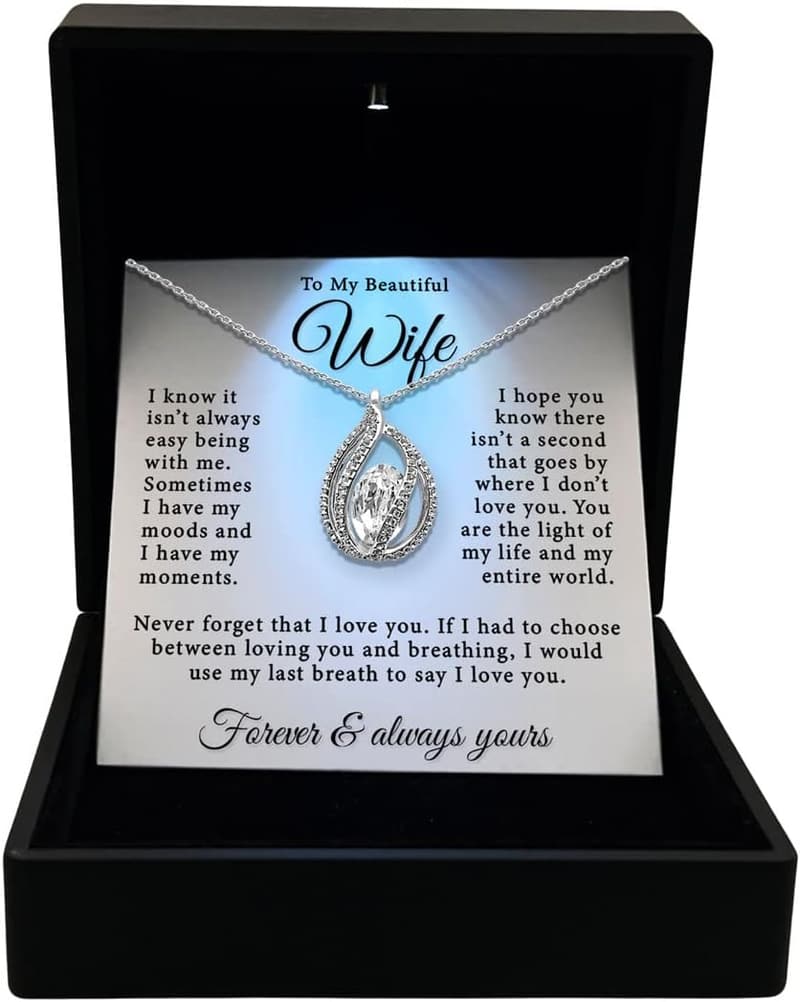 Anniversary Necklace - Romantic Gift for Wife