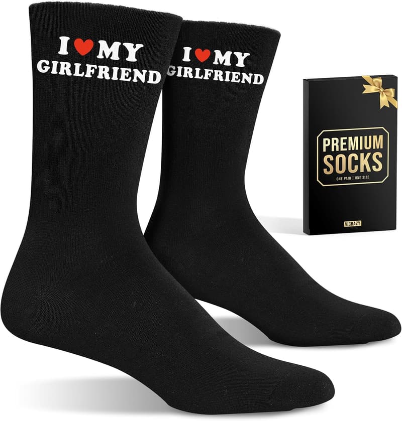 Valentine's Day Boyfriend Socks - Unique Gift Idea