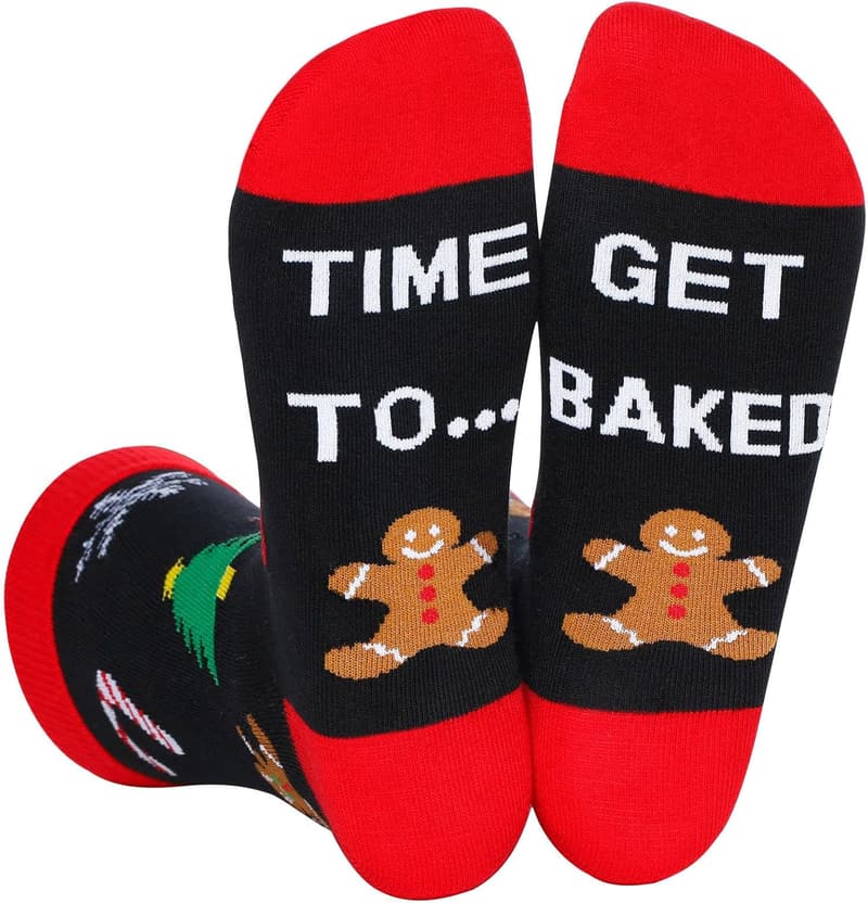 Funny Christmas Socks for Men & Women - Novelty Gift Stocking Stuffers