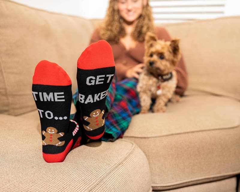 Funny Christmas Socks for Men & Women - Novelty Gift Stocking Stuffers