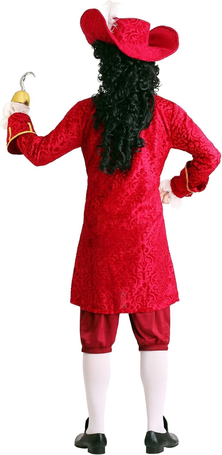 Plus Size Men's Pirate Captain Costume with Jacket and Hat
