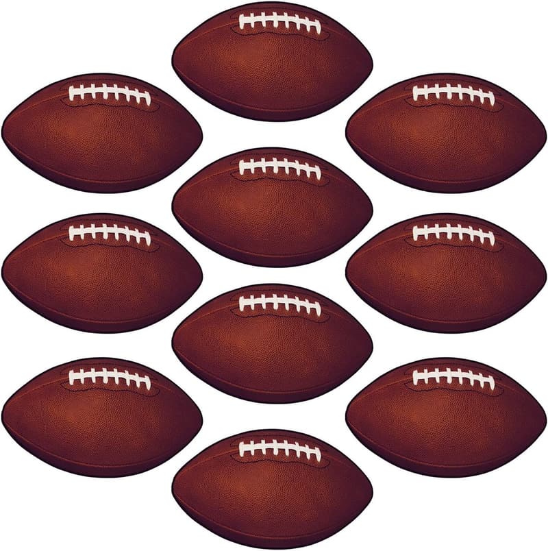 Football-themed Mini Cutouts for Parties and Events