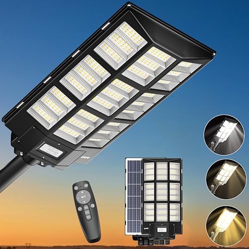 3000K-6500K Solar Street Light with Remote Control for Outdoors