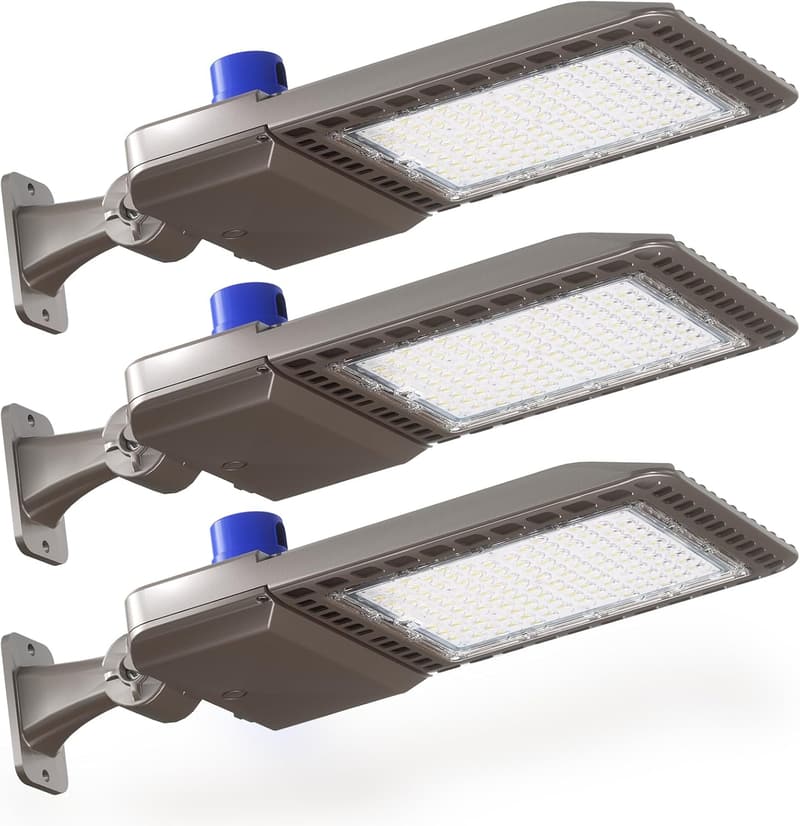 200W LED Parking Lot Lights, 28000LM, Dusk to Dawn, IP65 Waterproof (3 Pack)