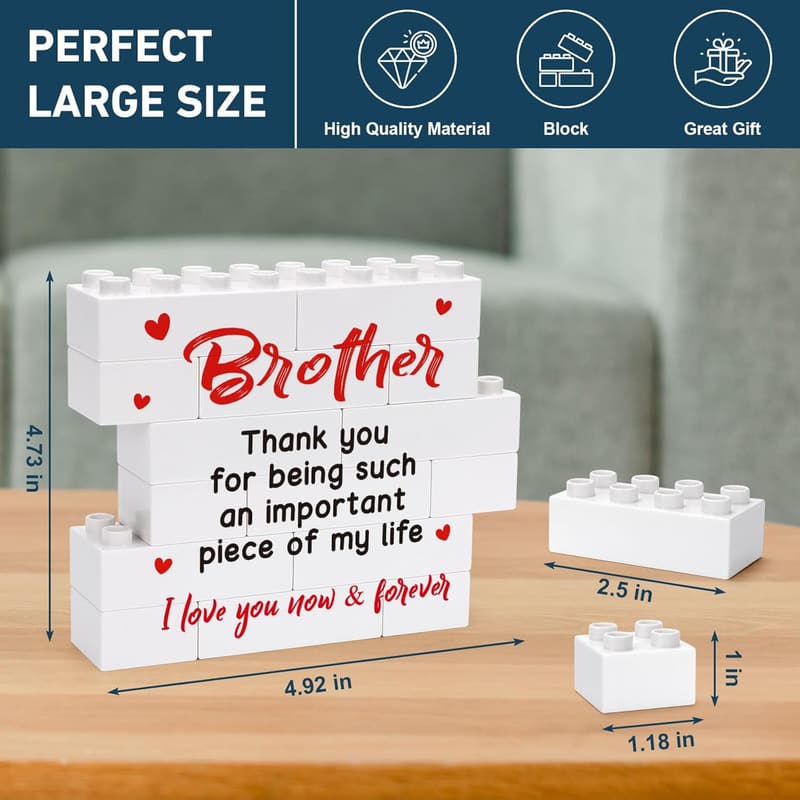 Brother Desk Plaque - Funny Birthday & Father's Day Gift