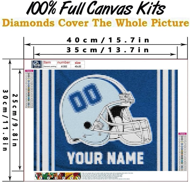 Customized Football Diamond Painting for Sports Fans