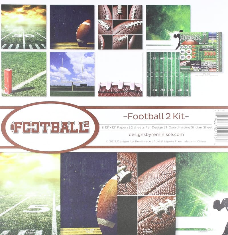 Football Scrapbook Kit - Reminisce FTL-201 Collection