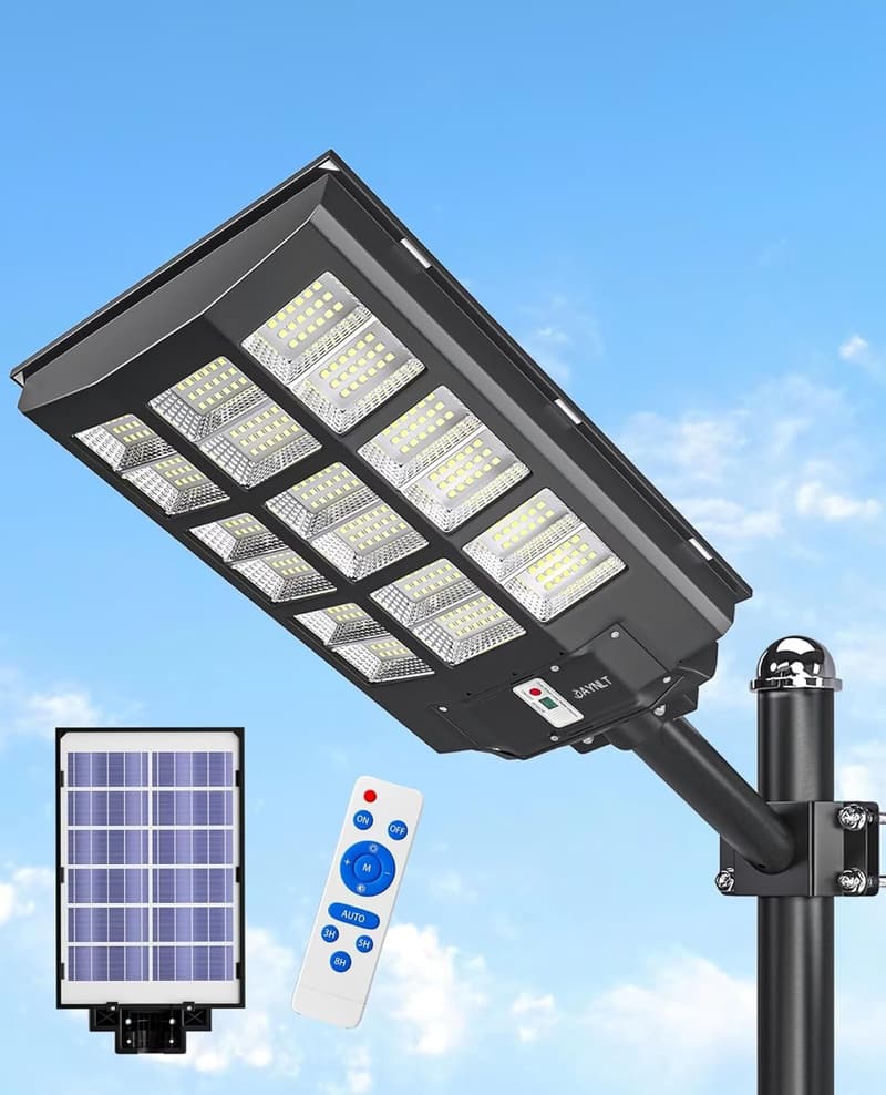 Solar Street Lights, 360000LM Motion Sensor Flood Lamps