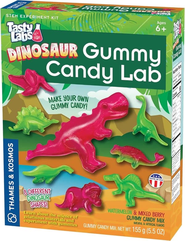 Dinosaur Gummy Candy Lab STEM Kit for Ages 6+ – Make Edible Gummies