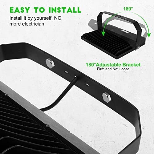 240W LED Stadium Lights - 3 Pack, Daylight, Wide Angle