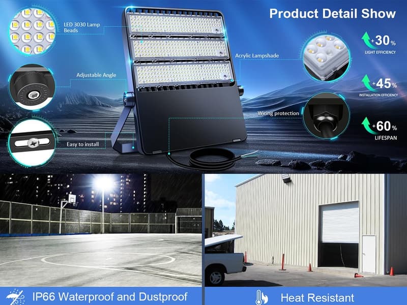 Super Bright 360W LED Stadium Flood Lights for Outdoor Sports
