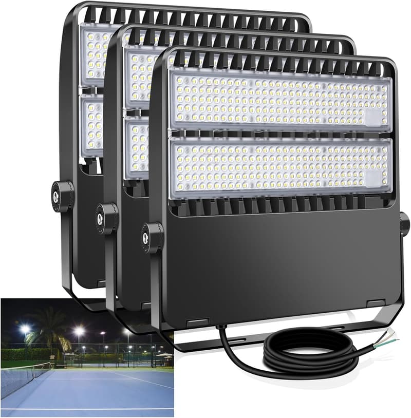 240W Super Bright LED Stadium Flood Lights (3 Pack)