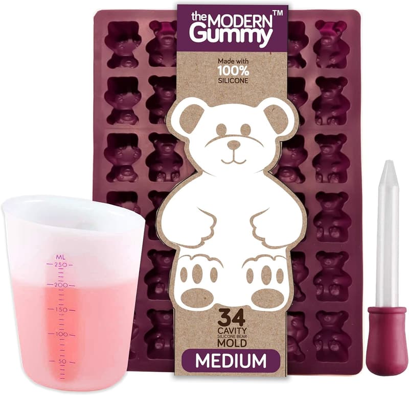 Silicone Gummy Bear Making Kit with Dropper & Measuring Cup