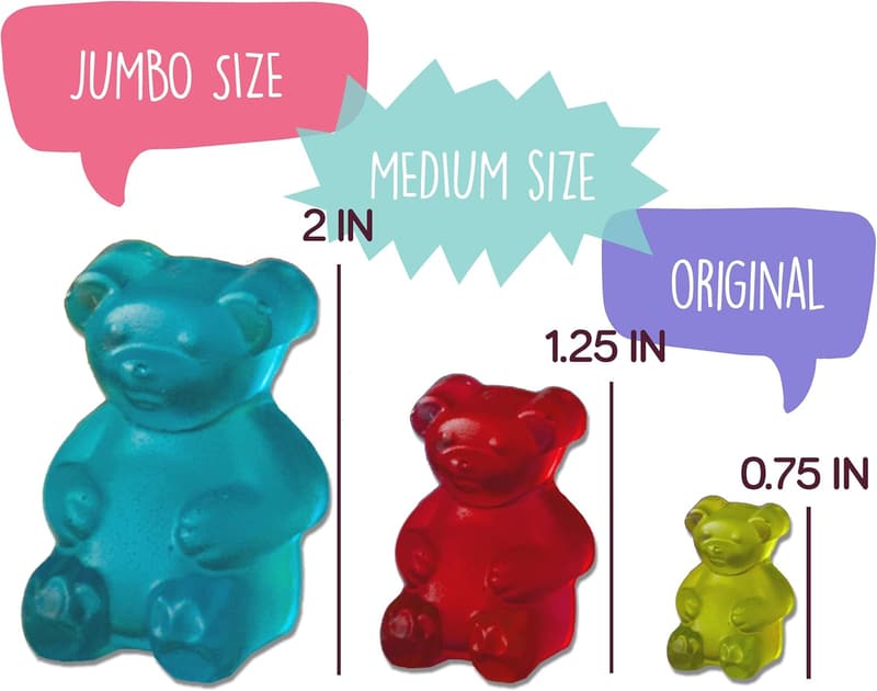 Silicone Gummy Bear Making Kit with Dropper & Measuring Cup