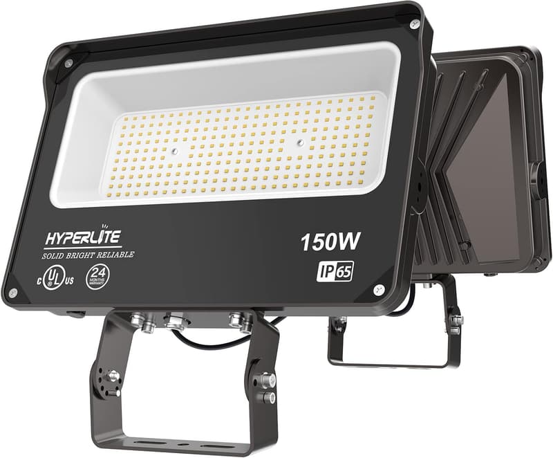 150W LED Flood Lights - 2 Pack, 18000LM, IP65 Waterproof