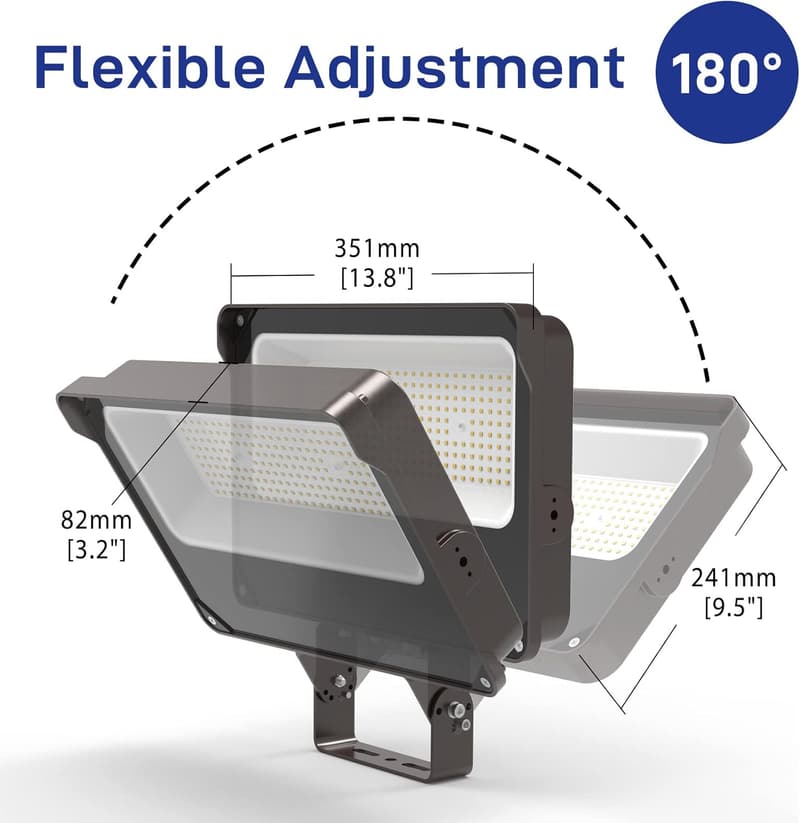 150W LED Flood Lights - 2 Pack, 18000LM, IP65 Waterproof