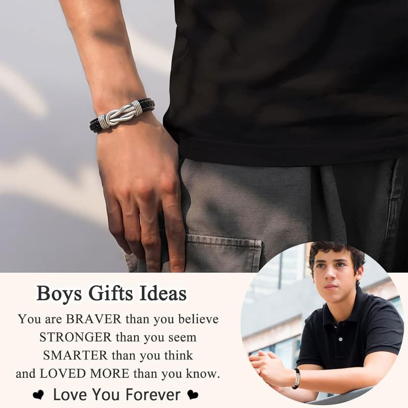 Inspirational Bracelet for Boys - Birthday or Graduation Gift