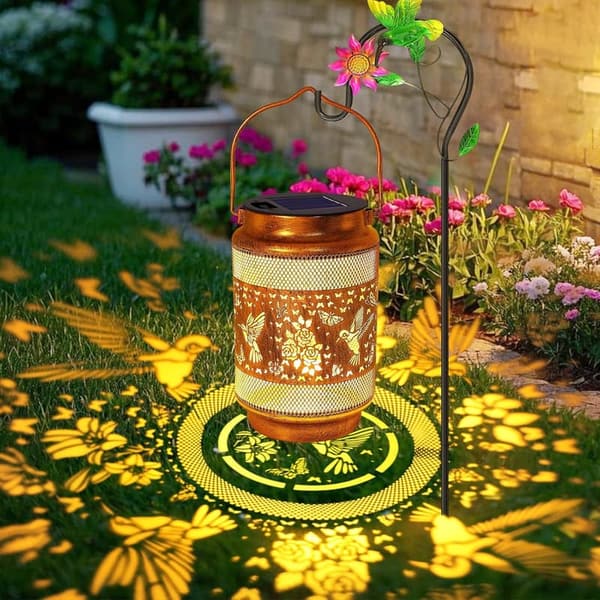 Waterproof Hummingbird Solar Lanterns for Mom's Birthday