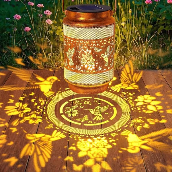 Waterproof Hummingbird Solar Lanterns for Mom's Birthday