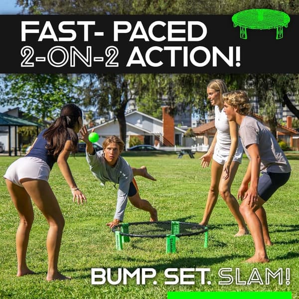 Slammo Game Set: Outdoor Roundnet for All Ages with Carrying Case