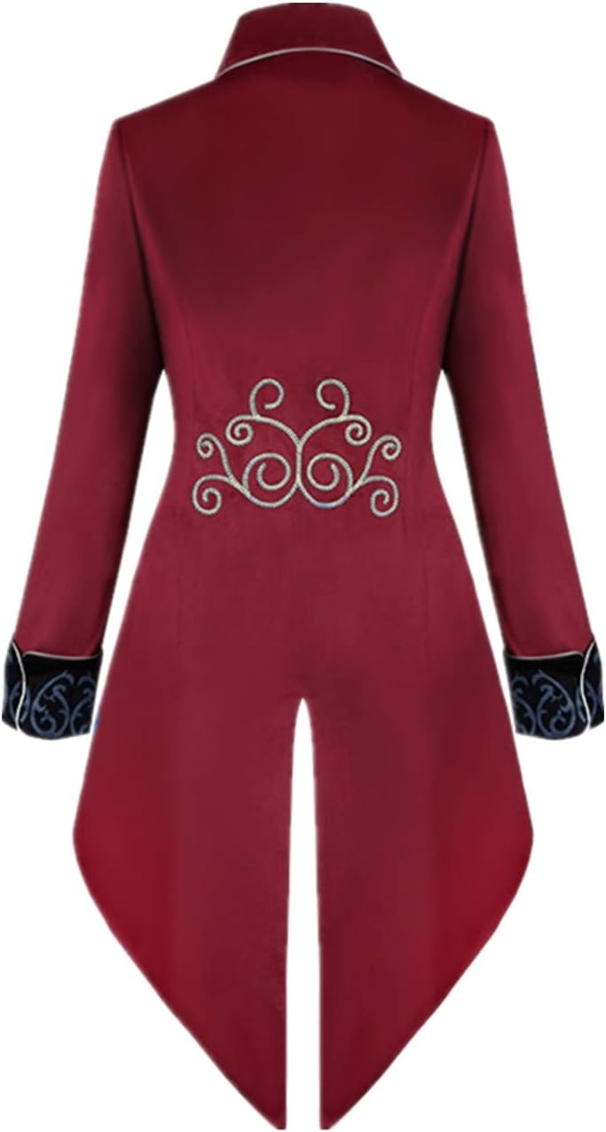 Men's Gothic Steampunk Tailcoat Frock Jacket