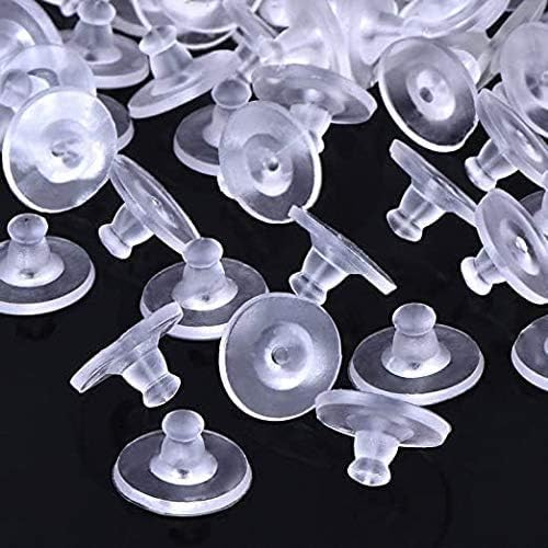 Clear Silicone Earring Back Pairing – 300 PCS Replacement Stoppers