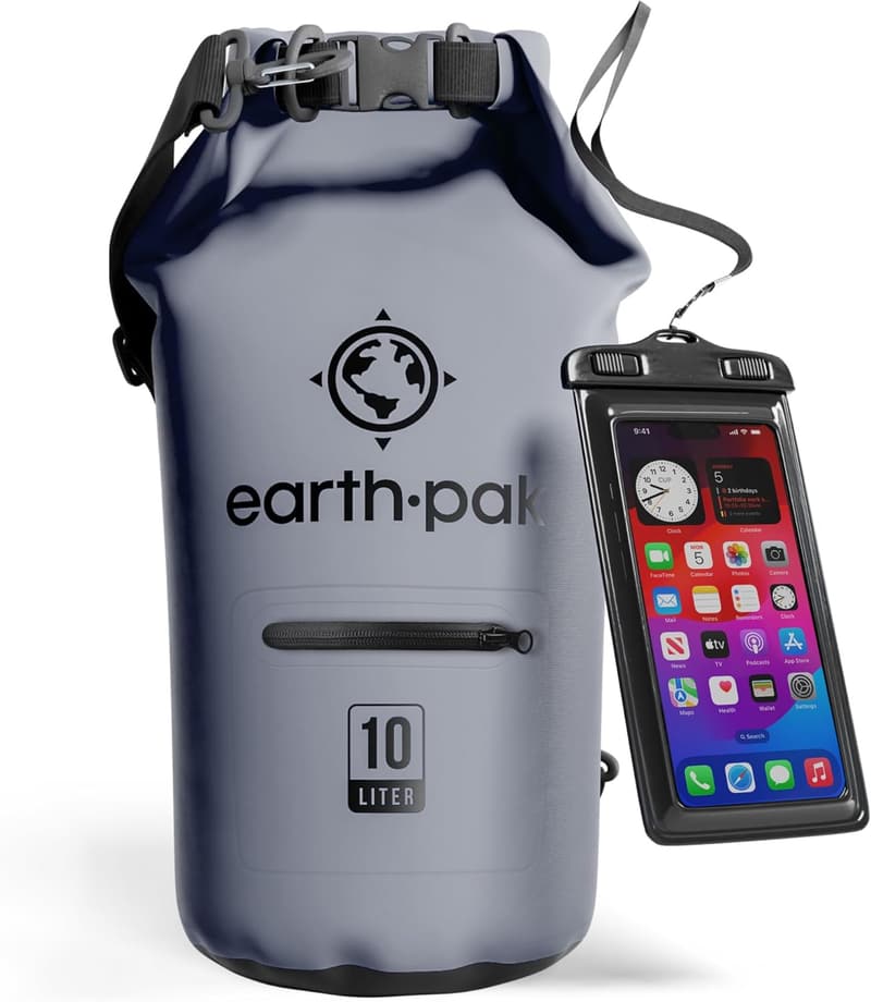 Waterproof Dry Bag Backpack with Zip Pocket