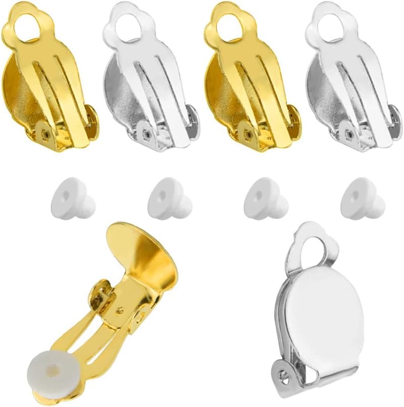DIY Jewelry Earring Making Set with 200 Flat Back Findings