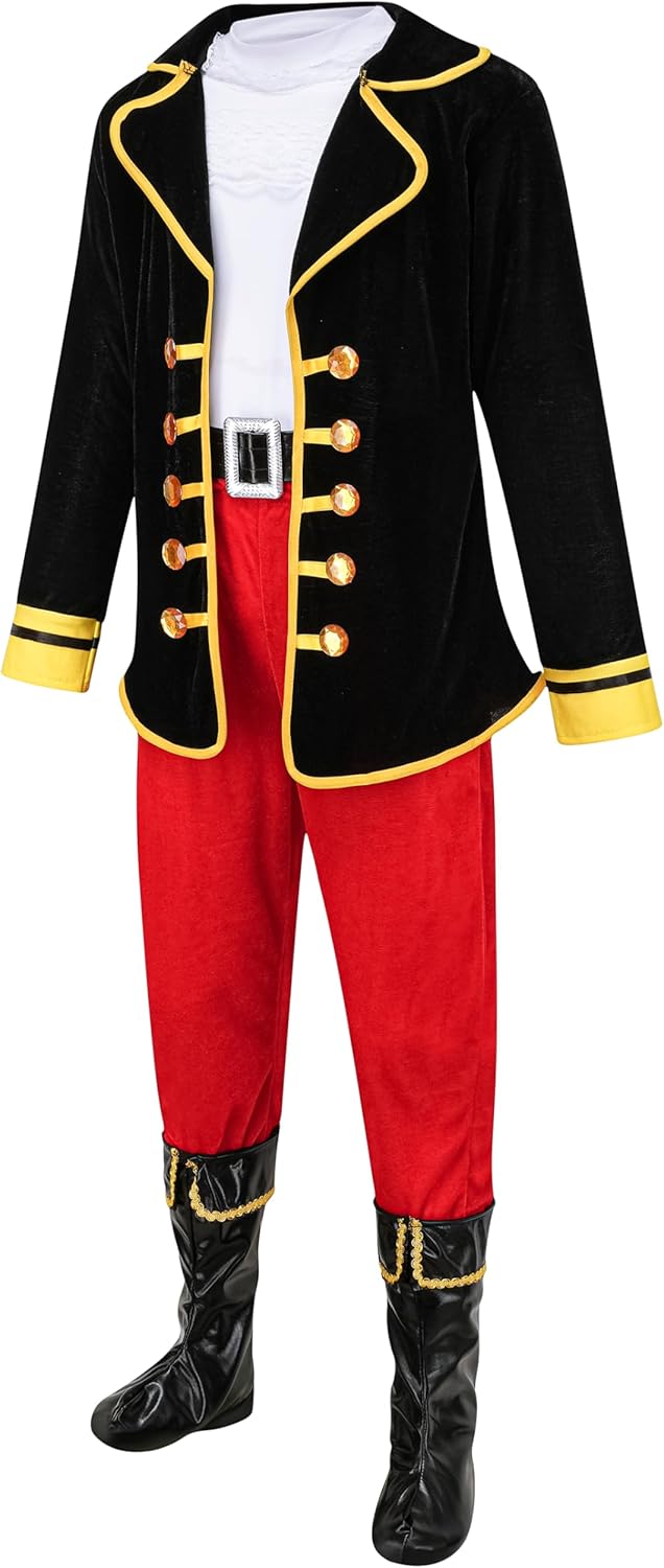 Deluxe Pirate Costume Set for Kids with Accessories