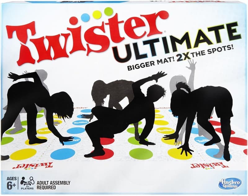Ultimate Twister Game for Family Parties - Bigger Mat, Alexa-Compatible