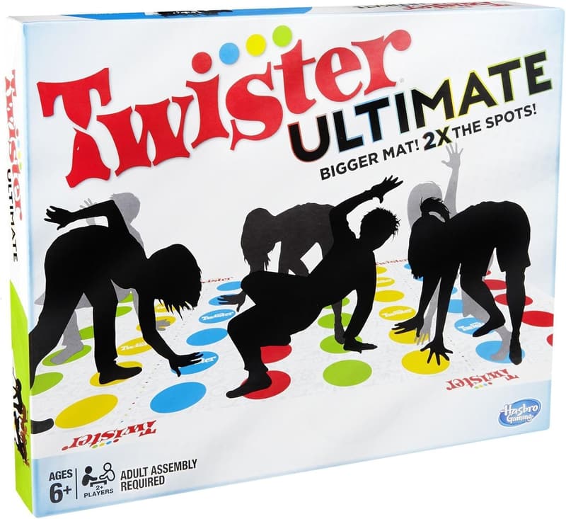 Ultimate Twister Game for Family Parties - Bigger Mat, Alexa-Compatible