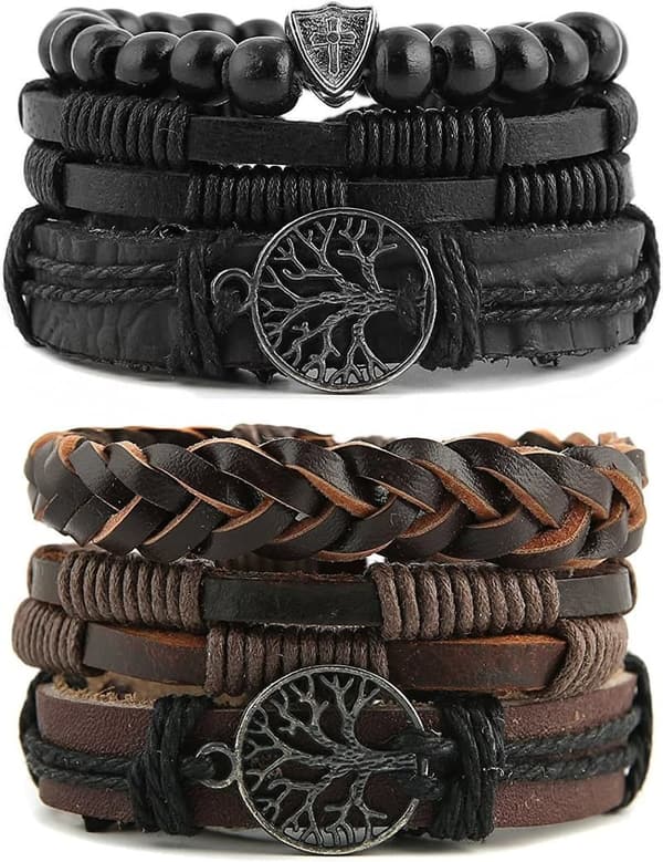 Tree of Life Genuine Leather Bracelet for Men and Women
