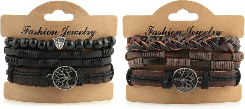 Tree of Life Genuine Leather Bracelet for Men and Women