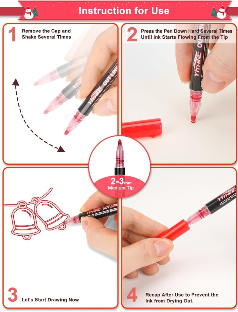 Trendy Glitter Gel Pens Set for Tween Girls' Birthdays