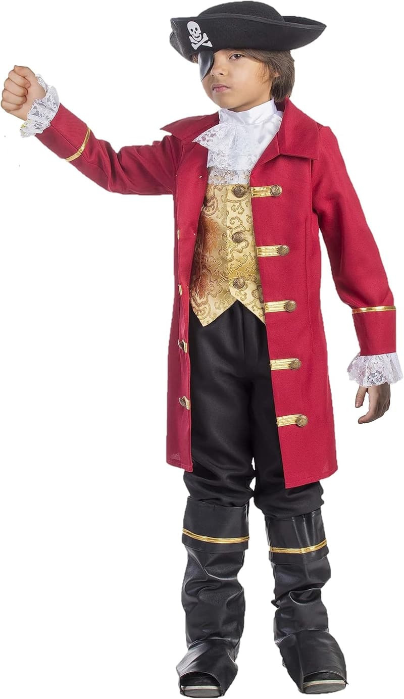 Kids' Captain Hook Pirate Costume - Authentic & Detailed