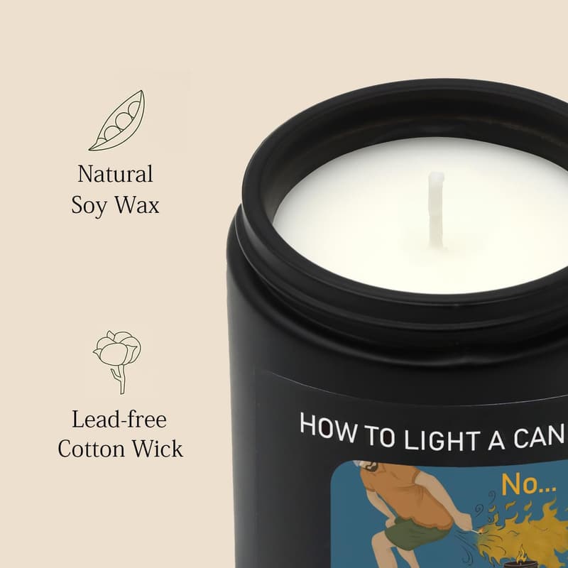Funny Father's Day Scented Candle Set for Dad